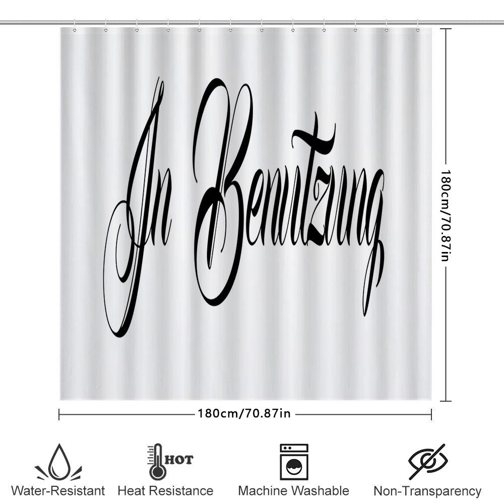 Bathroom Shower Curtain with Beautiful Design White Custom Printing for Bathroom Decorations