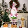 Expandable Standing Dolls Santa/Snowman Toy with Extendable Legs Festival Home Decoration Christmas Party Supplies