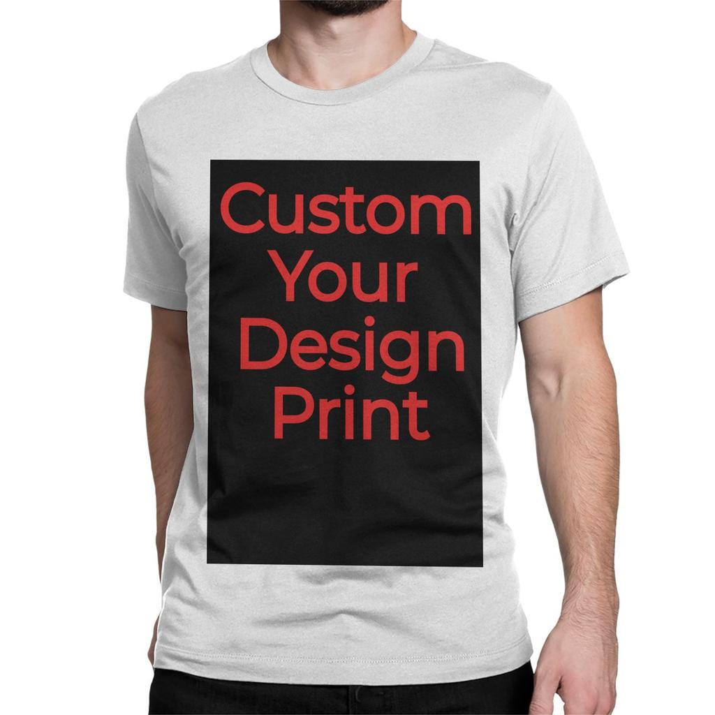 Custom Your Design Print T-Shirt Men Women DIY Pure Cotton Tees Round Collar Short Sleeve T Shirt Original Tops