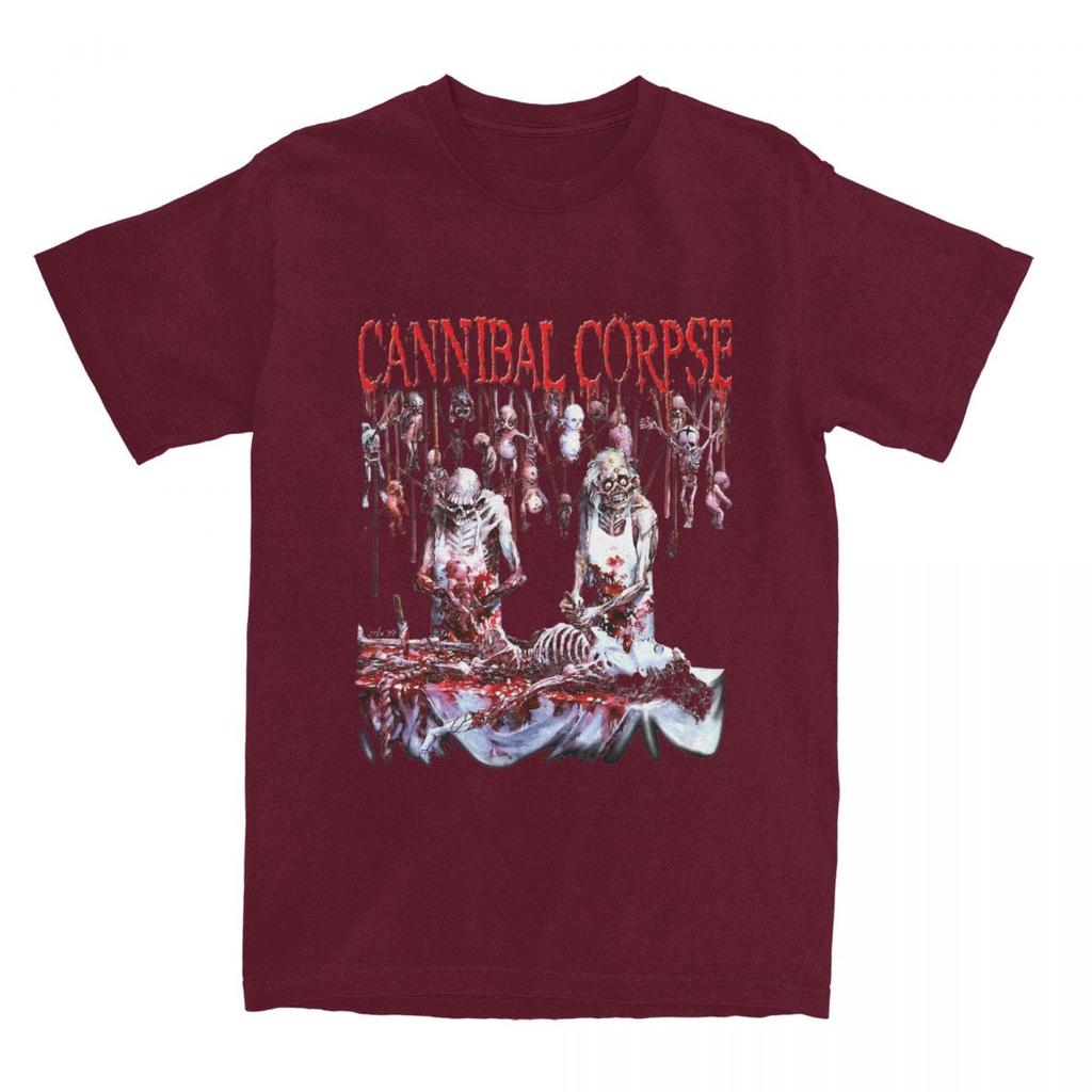 Men Women Cannibal Corpse Butchered At Birth Shirt Accessories Band Pure Cotton T-shirt Clothing Humorous Tee Shirt Printed