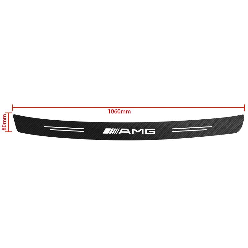 Protezione Paracolpi Posteriore Adesivo per Bagagliaio Auto in Fibra di Carbonio Per Mercedes Benz W212 W213 W205 W177 W247 W176 X253 ecc.