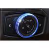 For Ford Focus 2012-2018 Blue Aluminum Headlight Switch Control Button Trim 1PCS