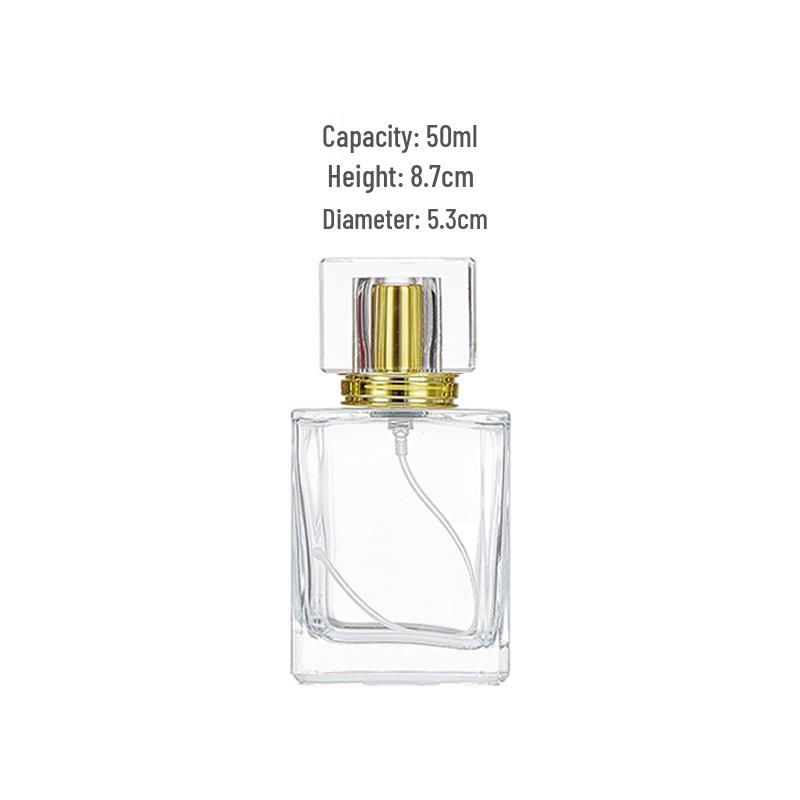 Clear Glass Spray Perfume Bottles, 30ml & 50ml, Refillable Travel Size