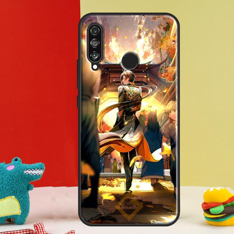Zhongli Genshin Impact For Huawei Nova Y91 Y90 Y60 Y70 Y72 Y61 9 10 SE 12i 12s 11i 5T P60 Pro P20 P30 P40 Lite Case