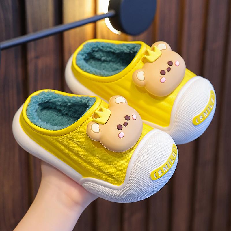 Children's Cotton Slippers   Winter Indoor Bottom Plush