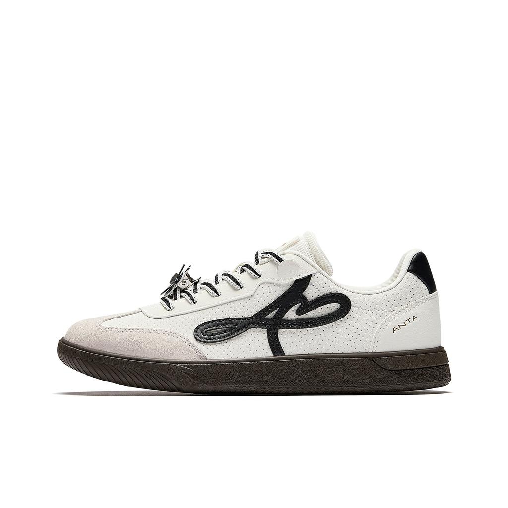 Anta Classic Thin Sole Ballet Style Casual Shoes Women Sneakers White Black Gray 922618009-5