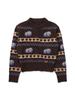 BBC EARTH W Panda Jacquard Sweater_Brown