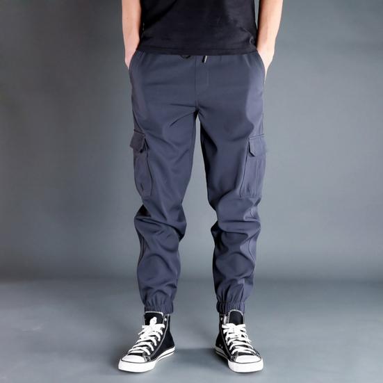 Pantaloni Tuta Uomo Larghi In Pile Con Tasche | Vita Elastica E Coulisse, Gamba Larga, Casual Sportivi