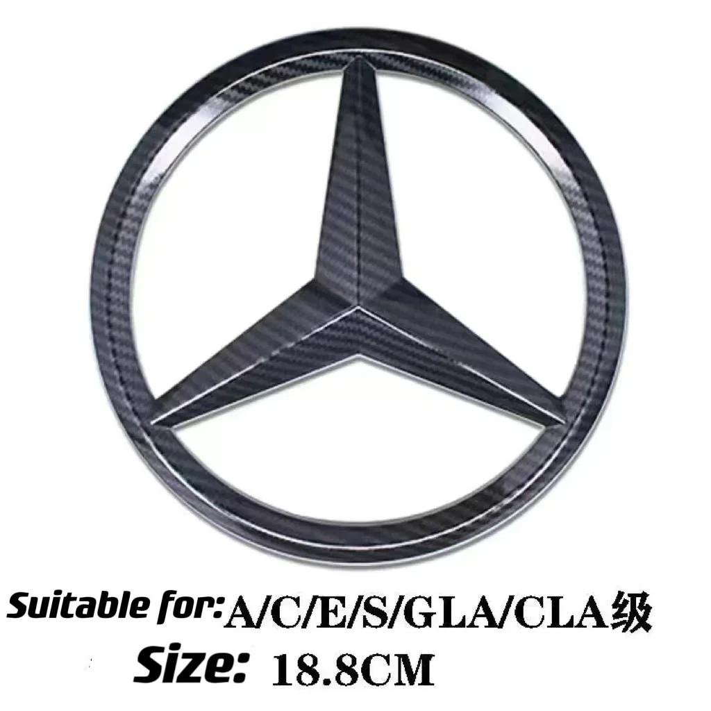 AABGY1 ABS Car Front Grille Badge Decal Cover Emblem for Mercedes Benz W204 W205 W210 W211 W212 W213 C E Class GLA GLK ML GLC GLE