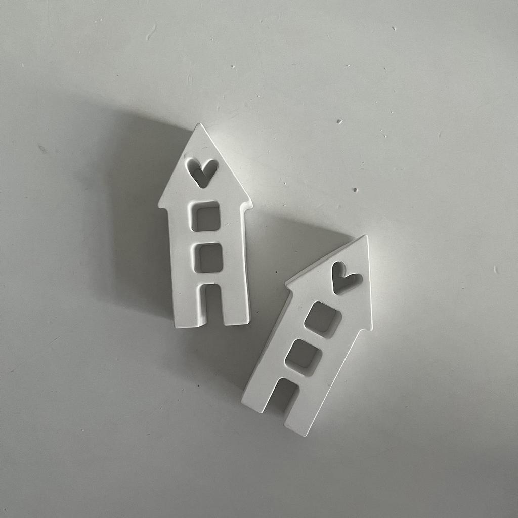 House Insert Ornament Mold House Plaster Small House Moulds Ornament Drip Making Molds LS