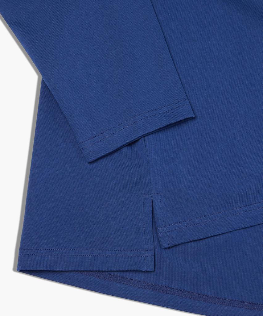PROTAGON Hand Writhing Logo Long-Sleeved Tee (Blue)