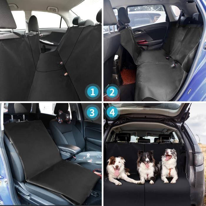Nobleza - Housse de siège pour chien, protection voiture. Étanche, épaisse, durable. 147 x 145cm. Noire.