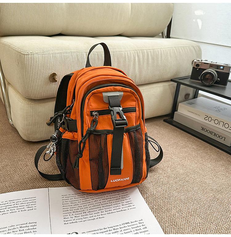 Schoolbag Tide Brand Functional Wind Backpack Mini Personality Cycling Backpack Leisure Sports Outdoor Mountaineering Camping Small Backpack