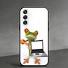 A-Abstract A-art F-frog Phone Case For Samsung Galaxy A91,80,73,72 ,71,53,52,32 ,31,22,21s,20,Soft Black Case