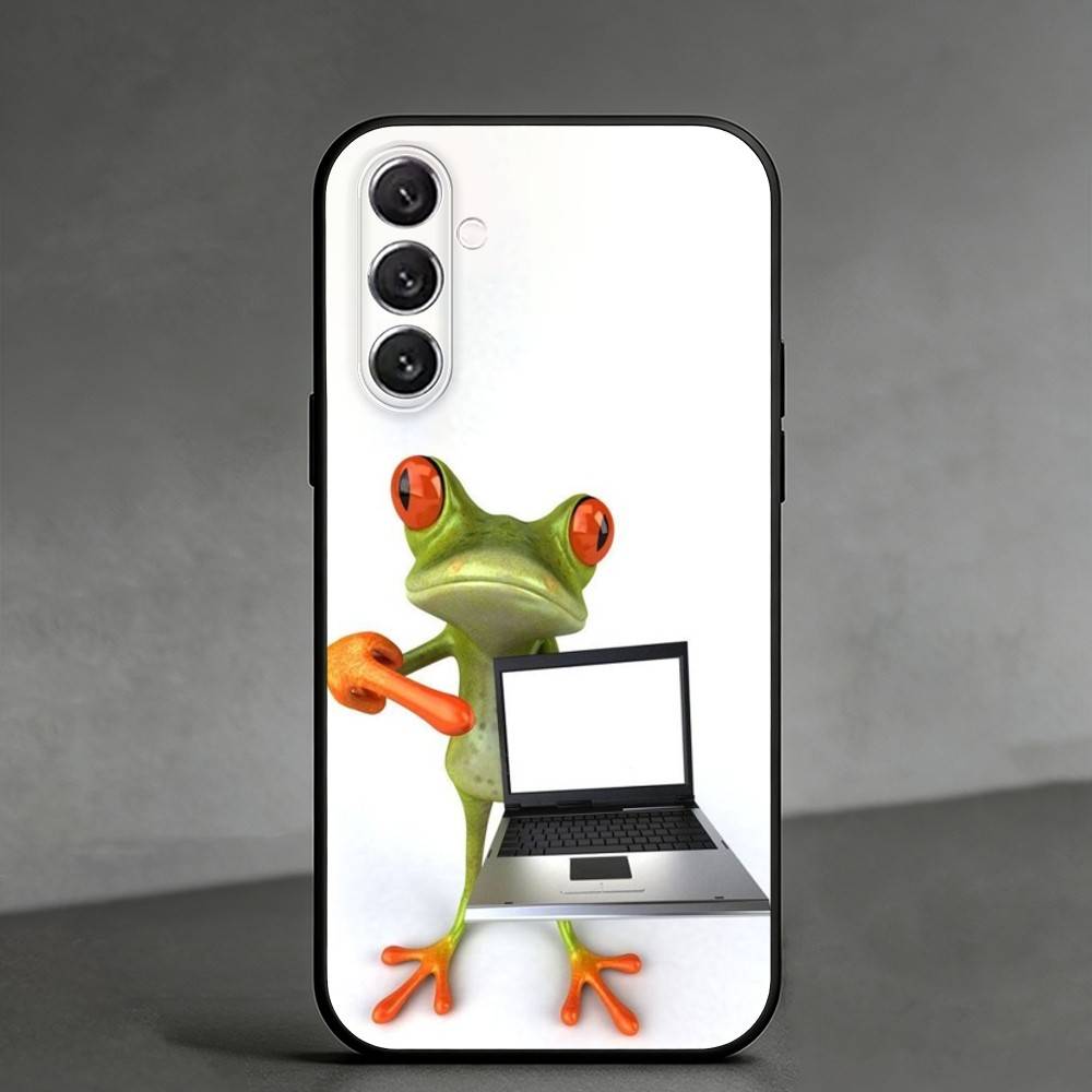 A-Abstract A-art F-frog Phone Case For Samsung Galaxy A91,80,73,72 ,71,53,52,32 ,31,22,21s,20,Soft Black Case