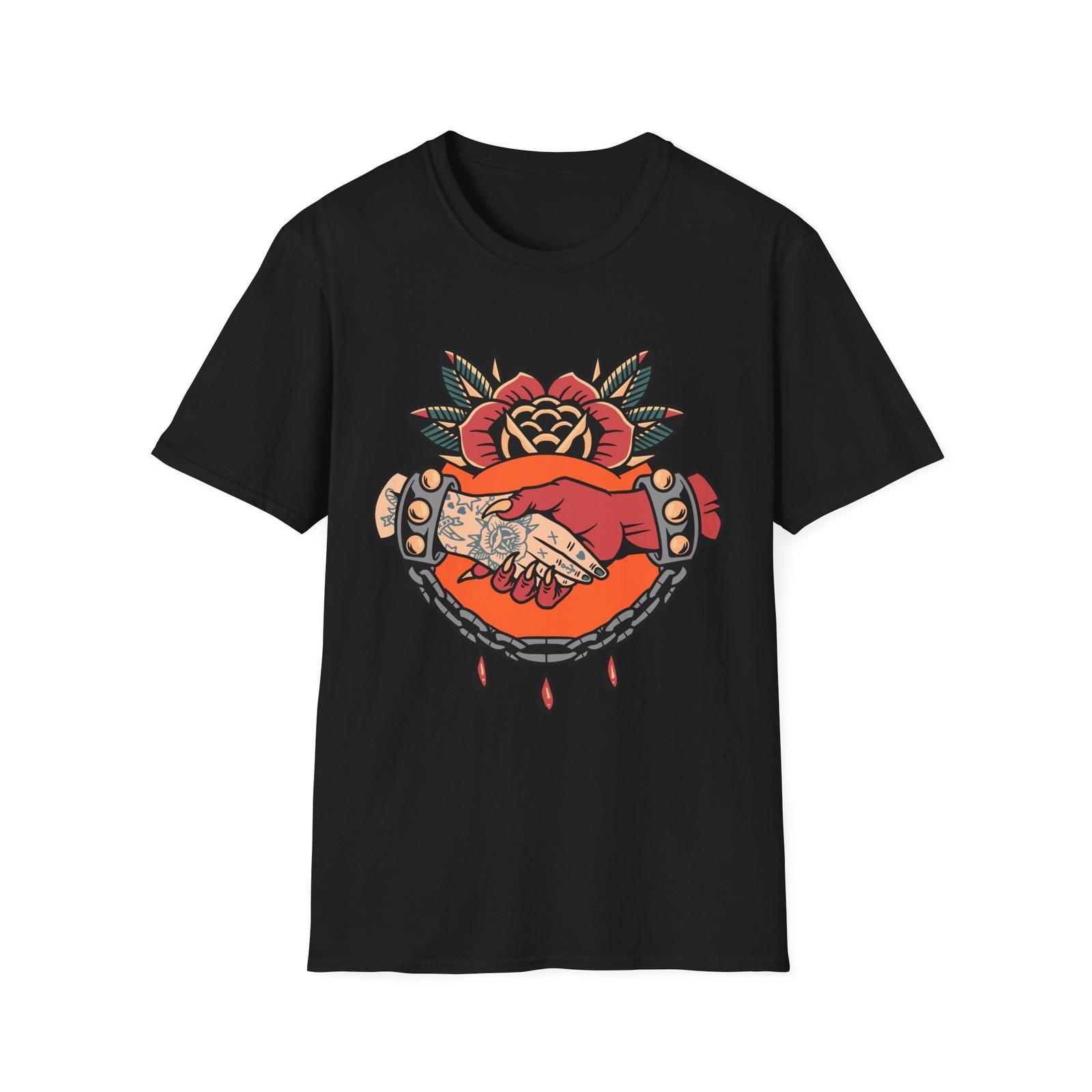 Friendship Floral Graphic Tee, Unisex Softstyle T-Shirt, Gift for Him 4XL
