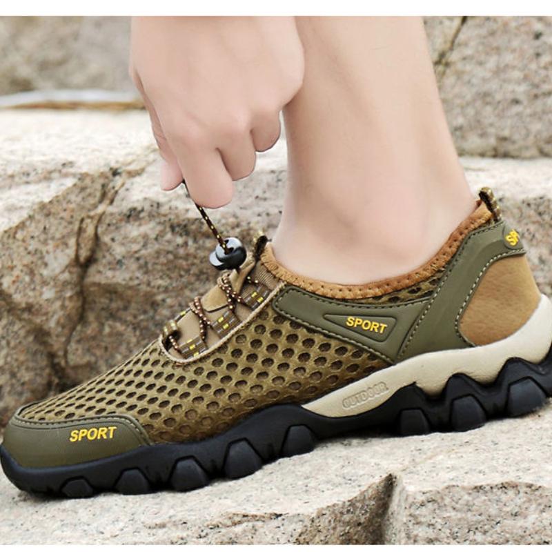 Sandals Men's Sweat Absorbing Deodorant-proof  Shoes Men's Outdoor Sports Hiking Shoes Summer Men's Shoes Breathable  Shoes