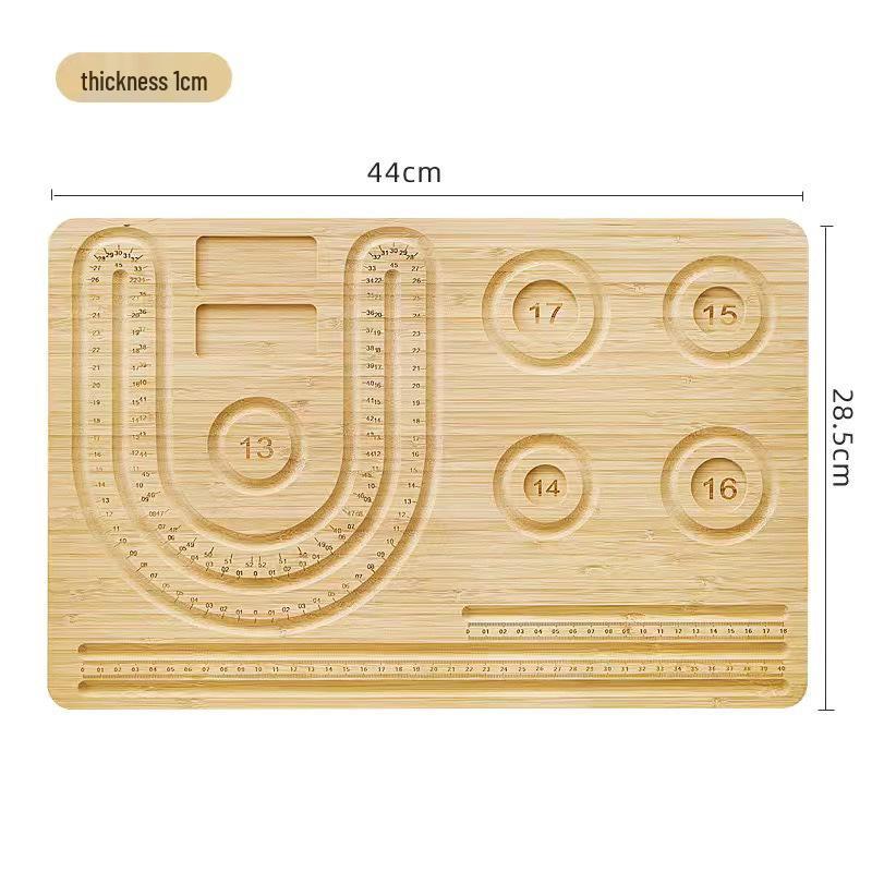 Beaded Bracelet & Necklace Weaving and Storage Tool Plate