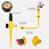 3Pcs 360° Rotation Automatic Lawn Sprinkler Adjustable Nozzle Corrosion Resistant Garden Watering System Buried Plug Irrigation Tool