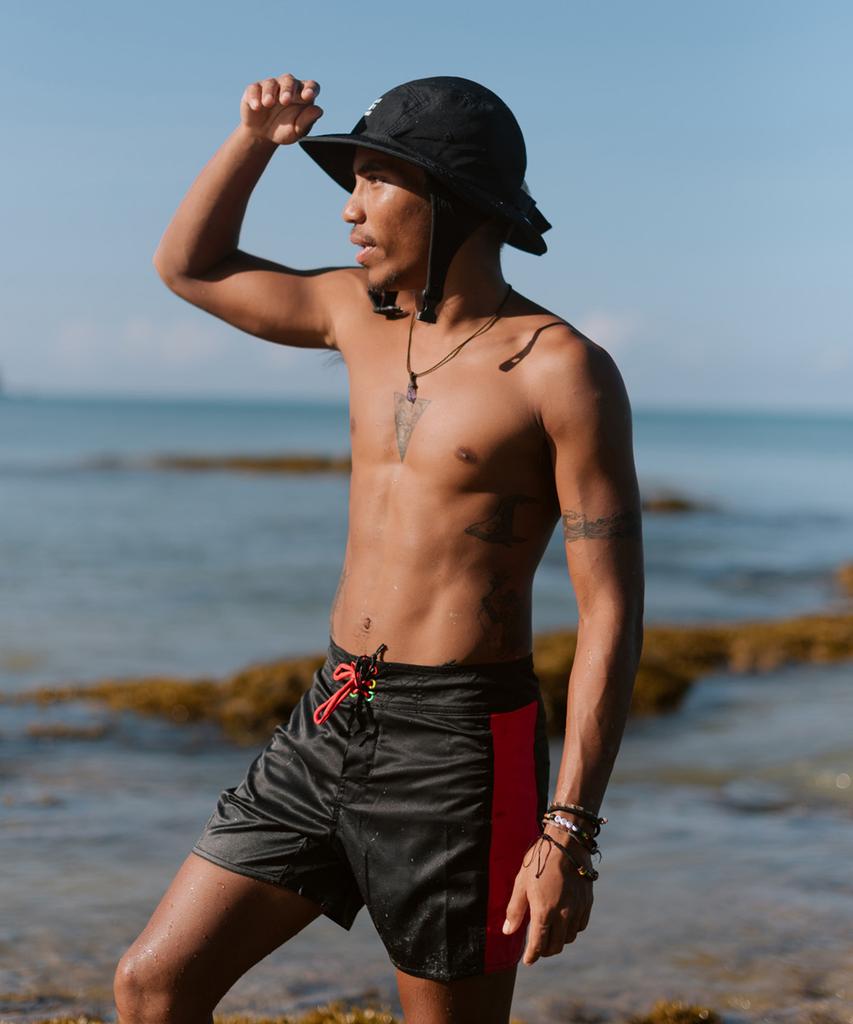 Bichiboikeomyu Surfing Surf Hat Black