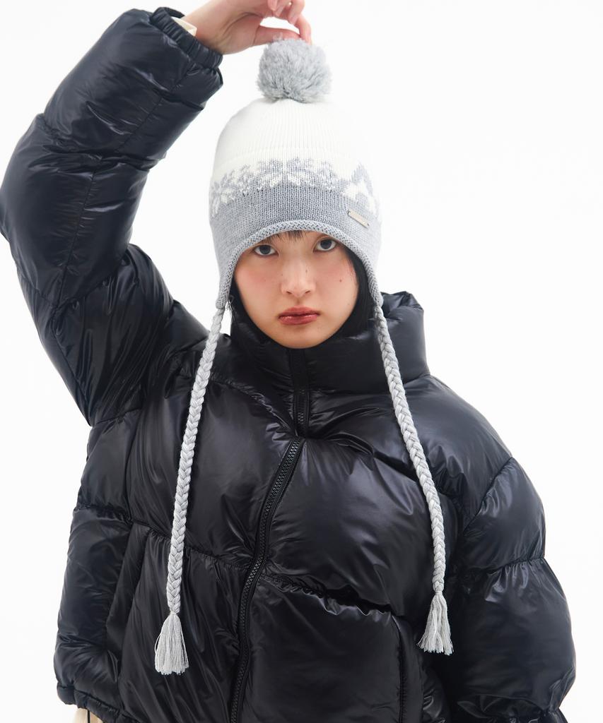 AMES-WORLDWIDE Earflap Beanie Ivory