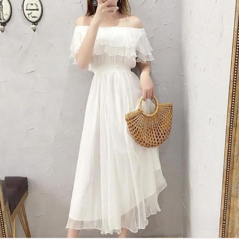 Ruffle Sleeve Dress With Abstract Print For Spring And Summer Wear