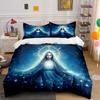Celestial-Inspired Decorative Art Set  Kid'S And Adults' Bedroom Decor, Exquisite Three-Piece Bedding Set Gift