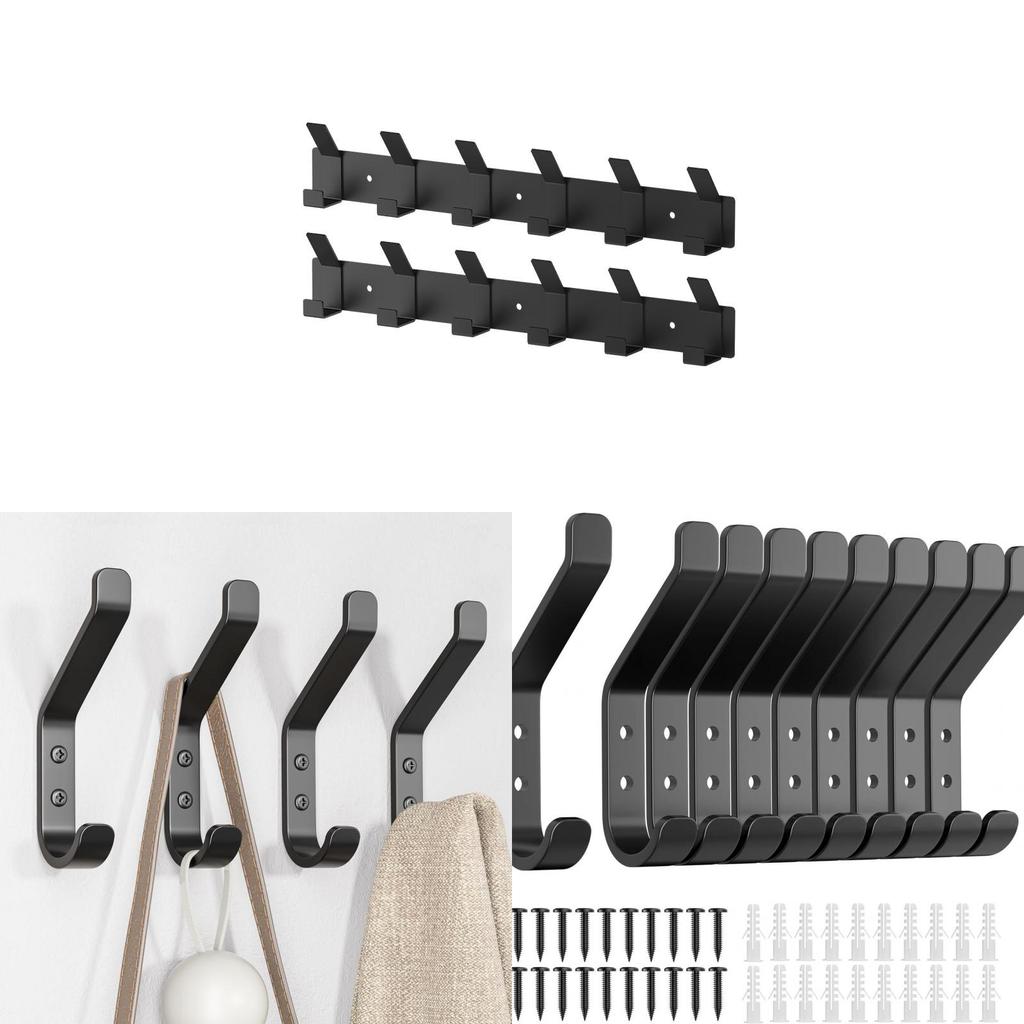 Stainless Wall Mounted Hook Multipurpose Clothes Hanger For Backpack Hat Towel Keys Home Storage