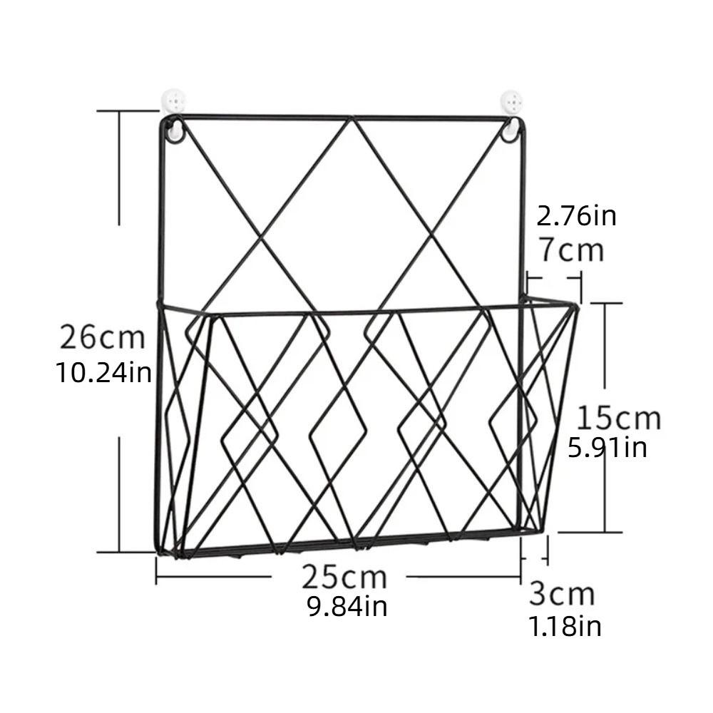 Metal Wall Files Folder Iron Wire Door Hanging Organizers Bookshelf Tabletop Display Stand  Office