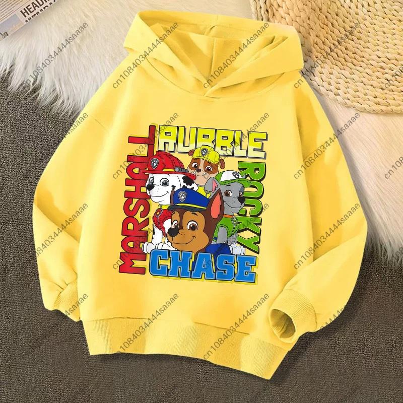 Cute PAW Patrol Kids Hoodies Skye Rubble Print Sweatshirt Trendy Long Sleeve Pullover Toddler Boys Girls Daily Outfit Gifts