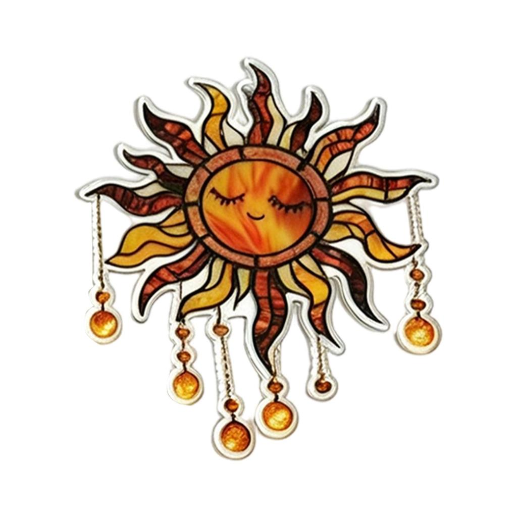 Acrylic Pendant Decoration for Window or Balcony 2D Design with Chain