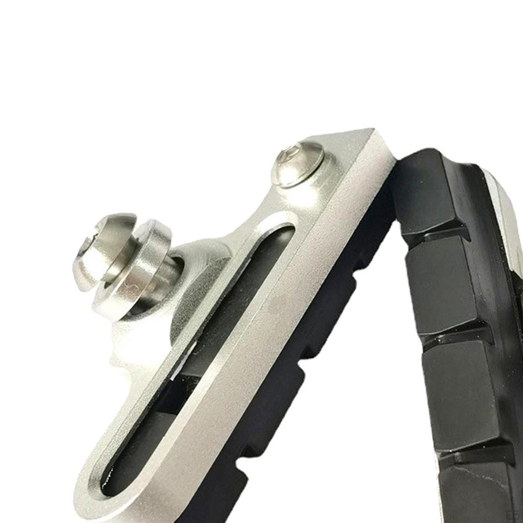 2 Pads Pair Brake Shoes Set Metal Road Bike Cycle