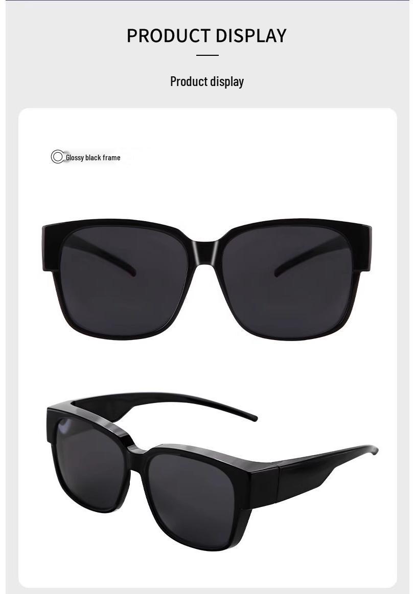 Trendy Men s & Women s Clip-On Polarized Sunglasses - UV Protection for Summer Driving Regular