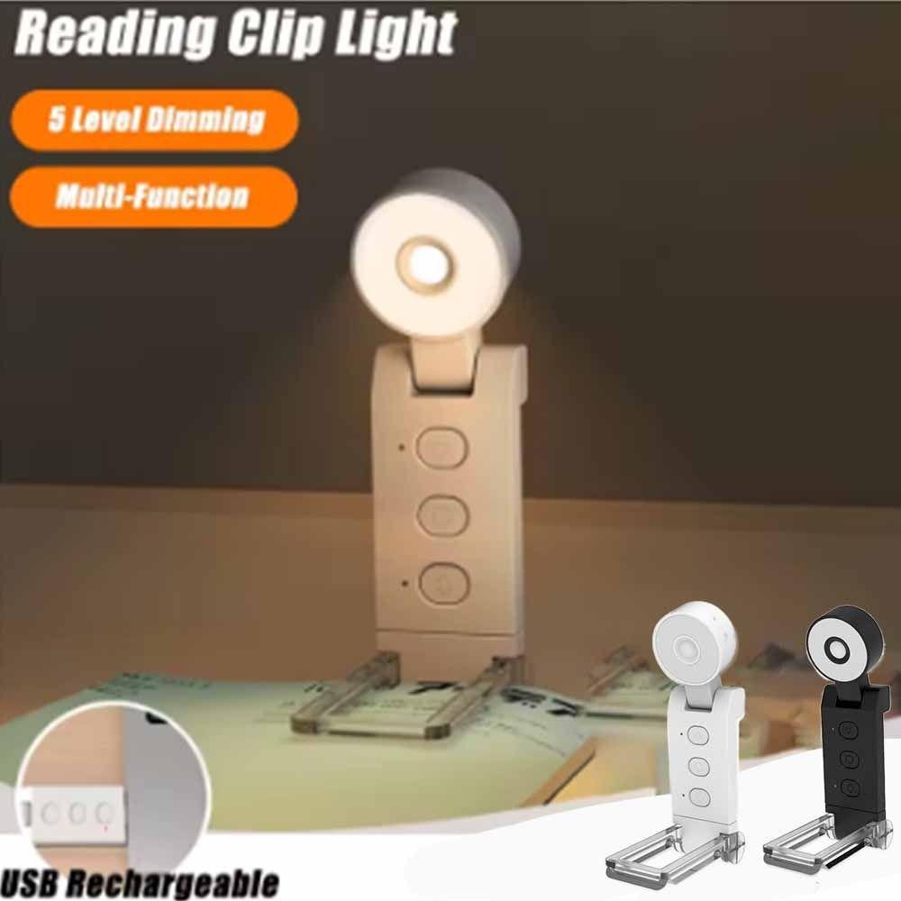 Clip-on/Stand Reading Lamp 6  Levels Brightness Night Light Portable LED Book Lights  Reading