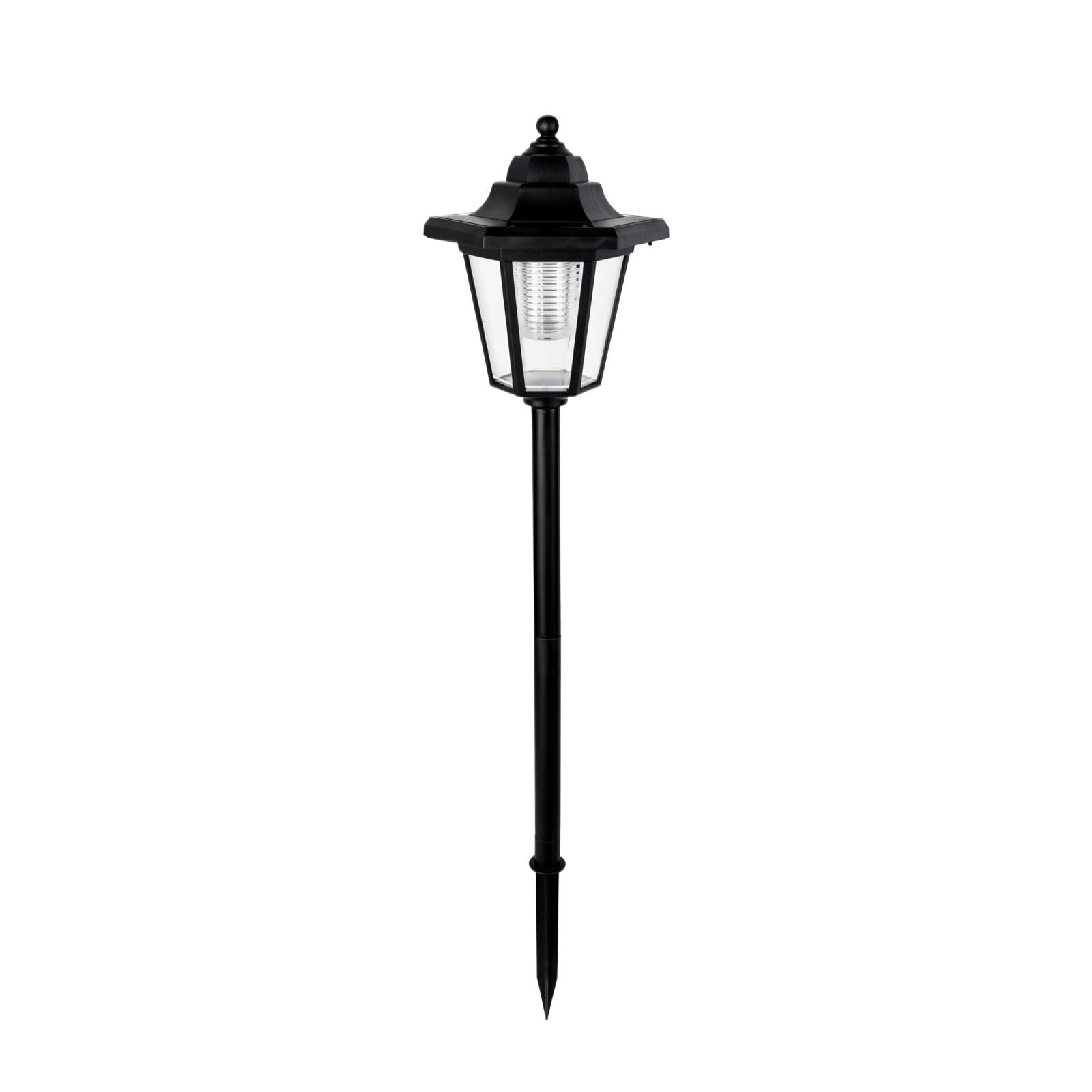

Hexagonal Solar Garden Light Outdoor Yard Pathway Lamp with Stake Waterproof Landscape Lighting for Patio Lawn Walkway one size чёрный