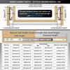 45mm Drawer Slides Side Full Extension Mount 100 LB Load Capacity Ball Bearing Guide Glides 1 Pairs