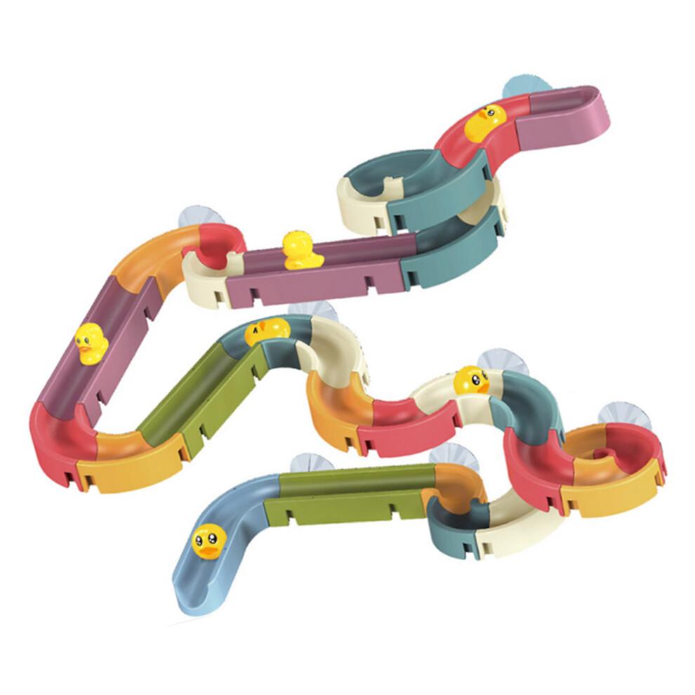 25Pcs Baby Shower Track Toy Set - Cute Duckling Bath & Educational Toy