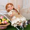 Cloveray 45cm Cute Braided Reborn Doll with Changeable Rural Retro Style Vinyl Doll Birthday Gift 18-inch Clothes, Toy,