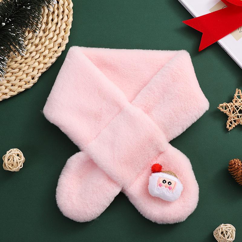 Children Scarf Kids Winter Faux Fur Neckerchief Autumn Boys Girls Warmer Neck Scarf Soft Cartoon Children´S Scarves New 1-13Y