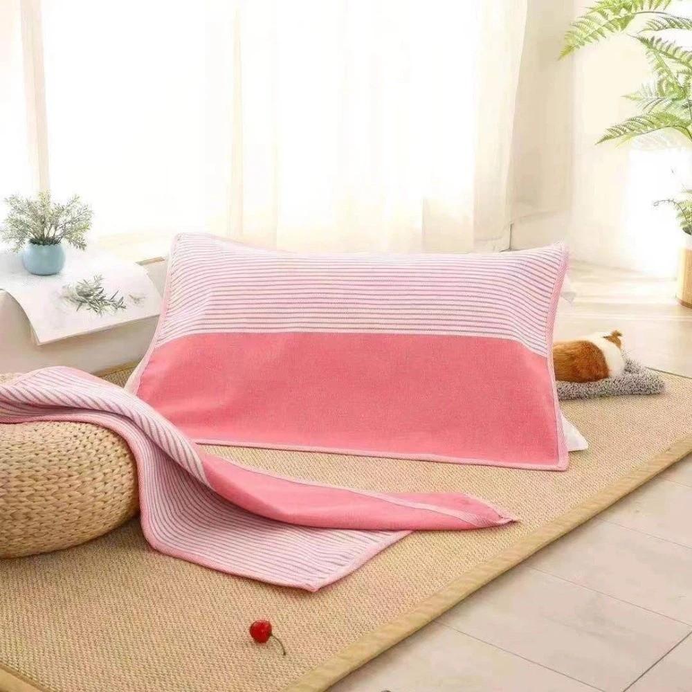 

2Pcs Thickened Thickened Striped Pillowcase Colorful Striped Pillow Cover Home Decor Style 4