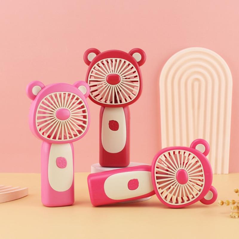 Ventilator portabil USB cu desene animate - Mini ventilator electric de birou pentru uz exterior