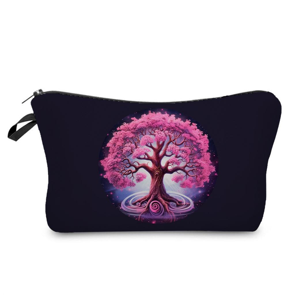 Women Tree of Life Print Cosmetic Bag Toiletries Organize Travel Storage Case 6854 KTB