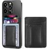 Magnetic Card Wallet Holder for Apple, Magnetic Card Holder Compatible with iPhone 16/15/ 14/13/12, Magnetic Leather Wallet for iPhone 16/16