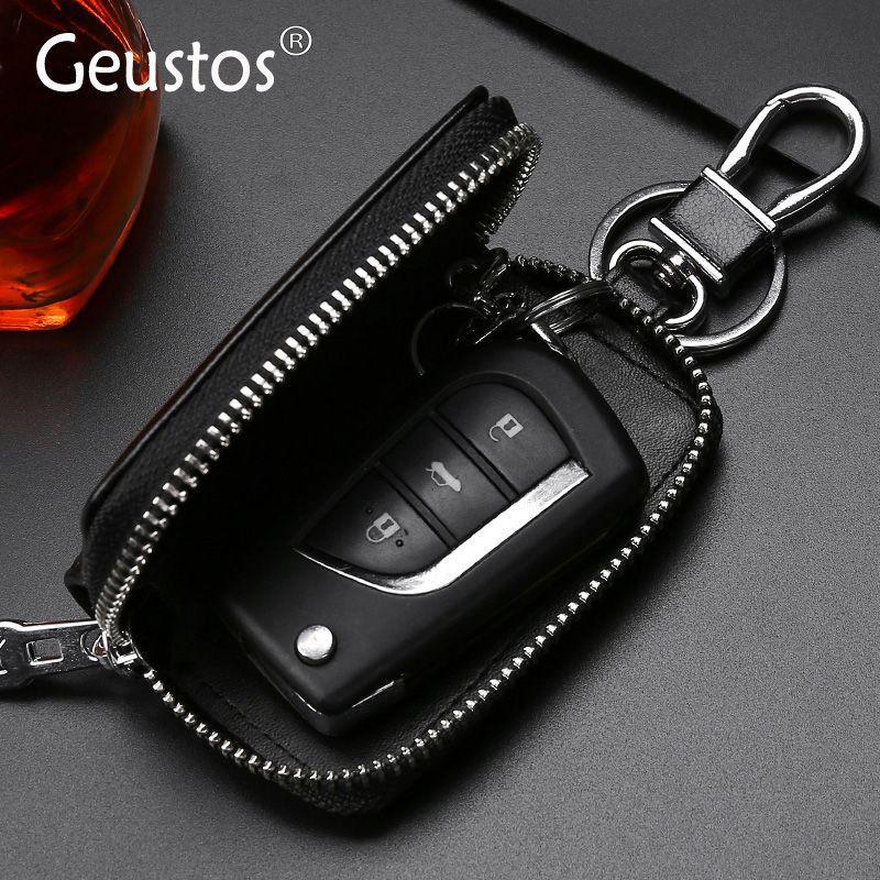 Large Capacity Zipper Key Pouch - Unisex, Waist Hanging, Multifunctional Key Holder with Buckle