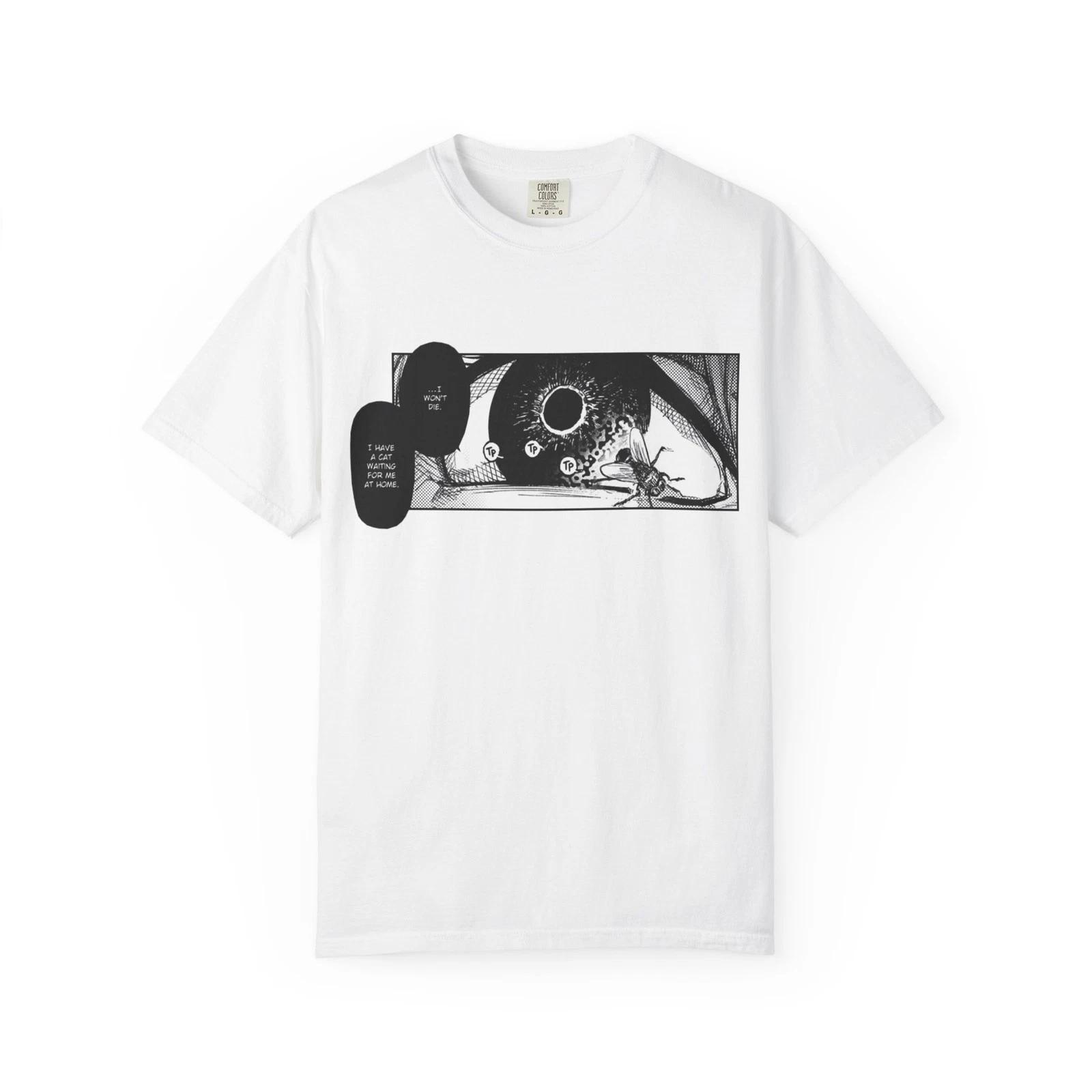 I have a cat waiting for me at home Graphic 100% Cotton T-shirt Mens Tees Top 2XL