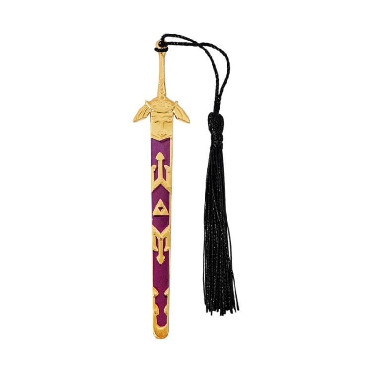Swords Design Alloy Bookmarks With Decorative Tassels Martial Arts Inspired Metal Lightweight Book Marker