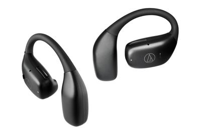 Sans fil Bluetooth IPX4 Étanche et Renforcement des Basses Jusqu'à 34 Heures d'Écouteurs Ouverts Noirs Audio-Technica ATH-AC5TW, 5.4, Résistant à la Poussière,