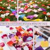 1200PCS Artificial Rose Petals, Multicolor Fake Flower Petals, Exquisite Colorful Rose Petals for Valentines Day, Fake Petal Flower Decoration for
