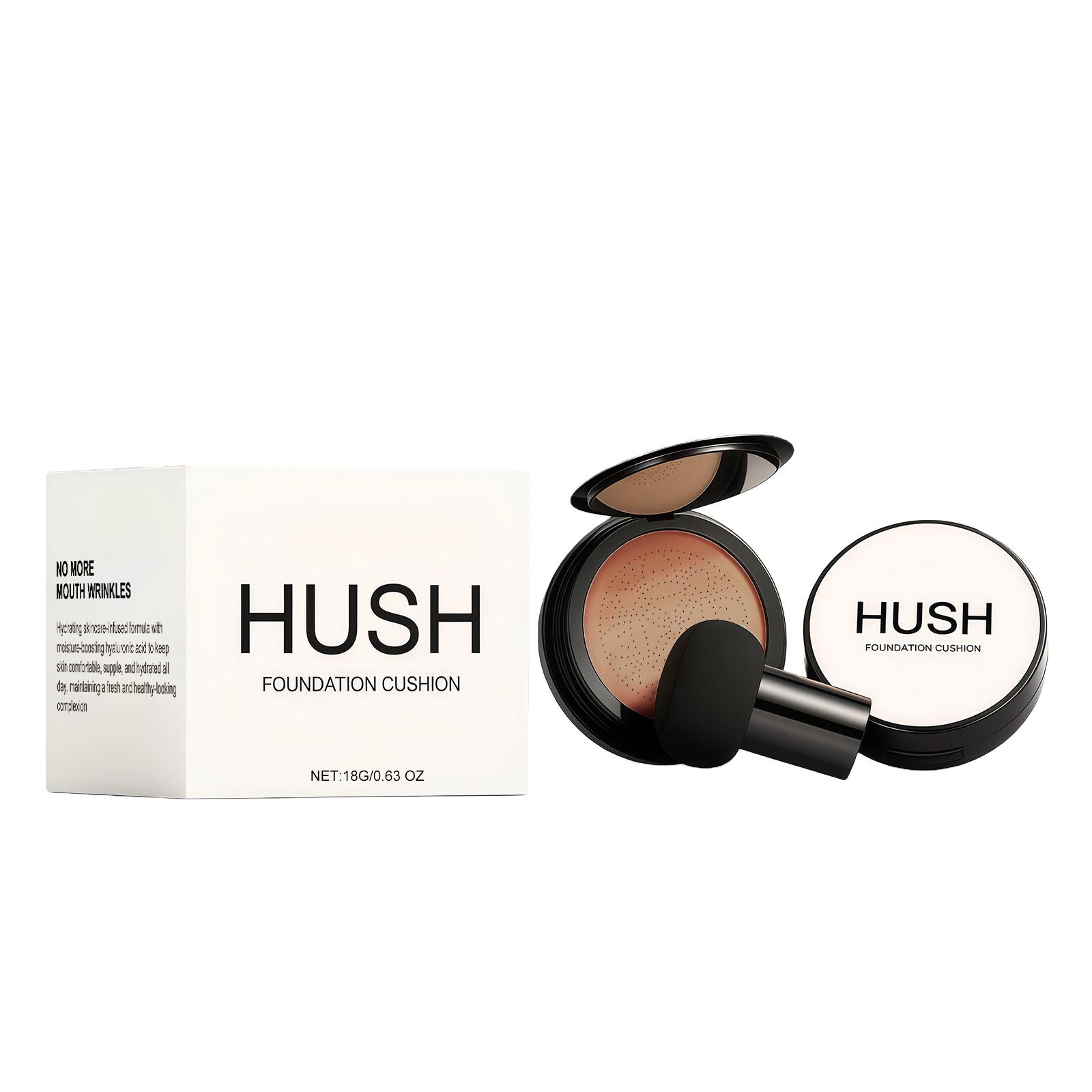 Brightening & Pore-Refining Cushion Foundation: Evens Skin Imperfections, Light-Adhering, for Flawless Bare-Skin Beauty 18g with Mushroom Puff