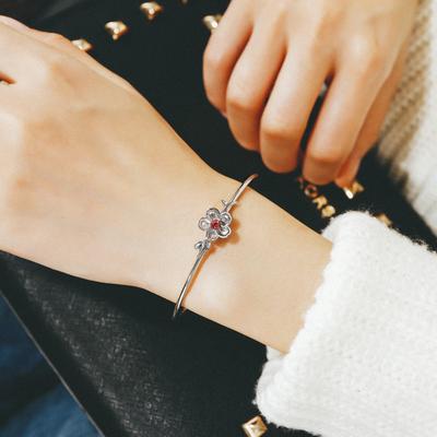 Harajuku Japanese Small Fresh Girls Bracelet Simple Casual Fashion Peach Blossom Bracelet Birthday Gift
